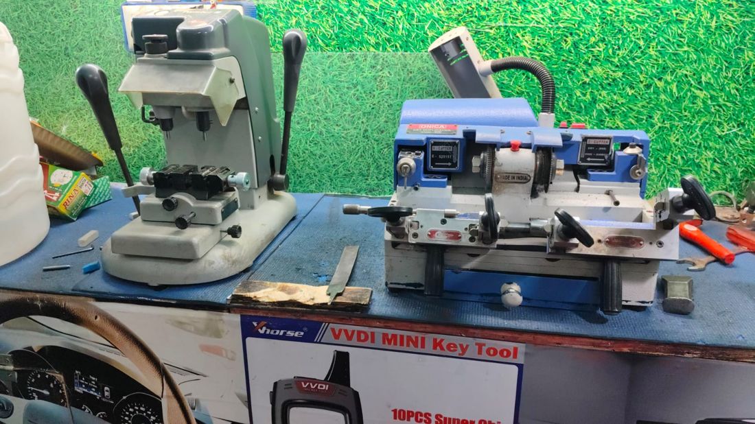 Key cutting equipment at KEY MASTER